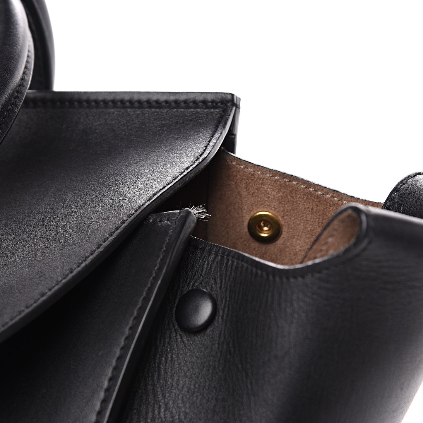 Smooth Calfskin Small Tie Knot Tote Black