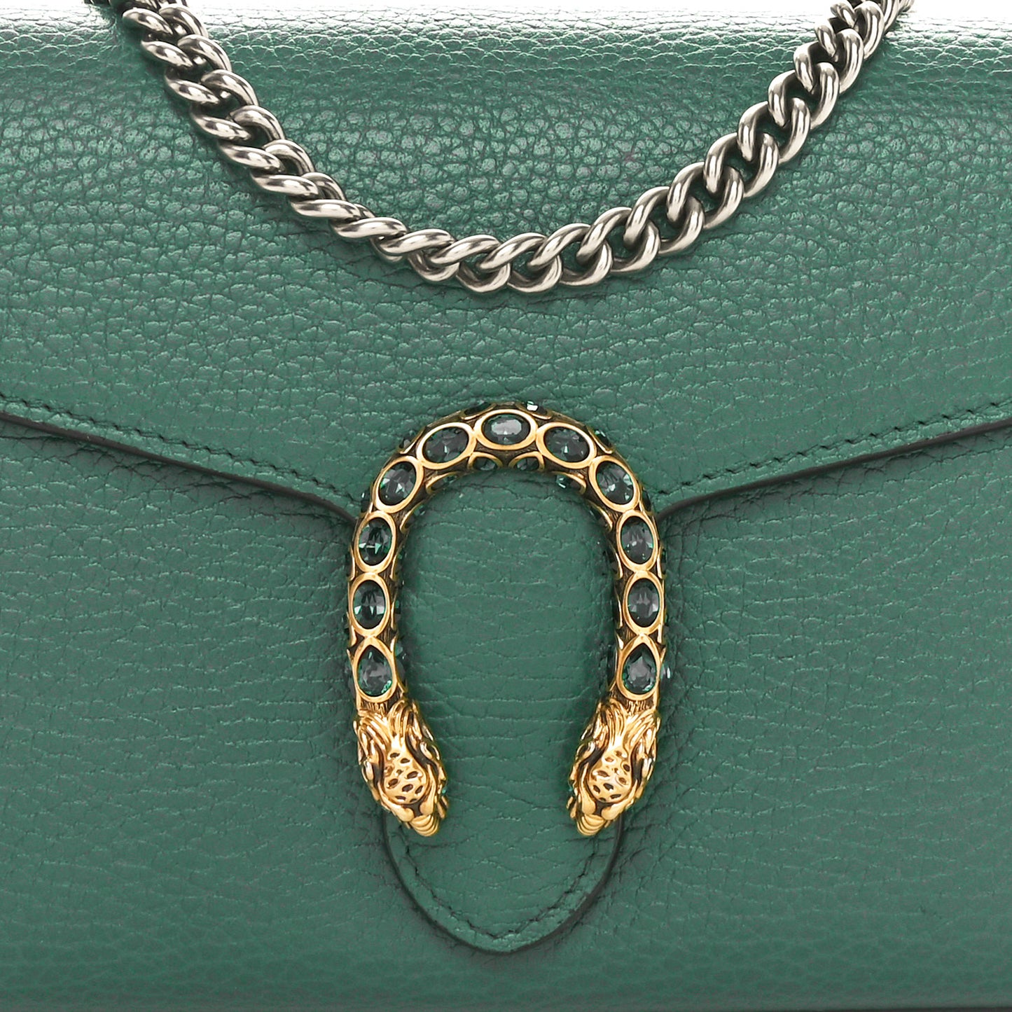 Calfskin Mini Dionysus Chain Wallet Emerald