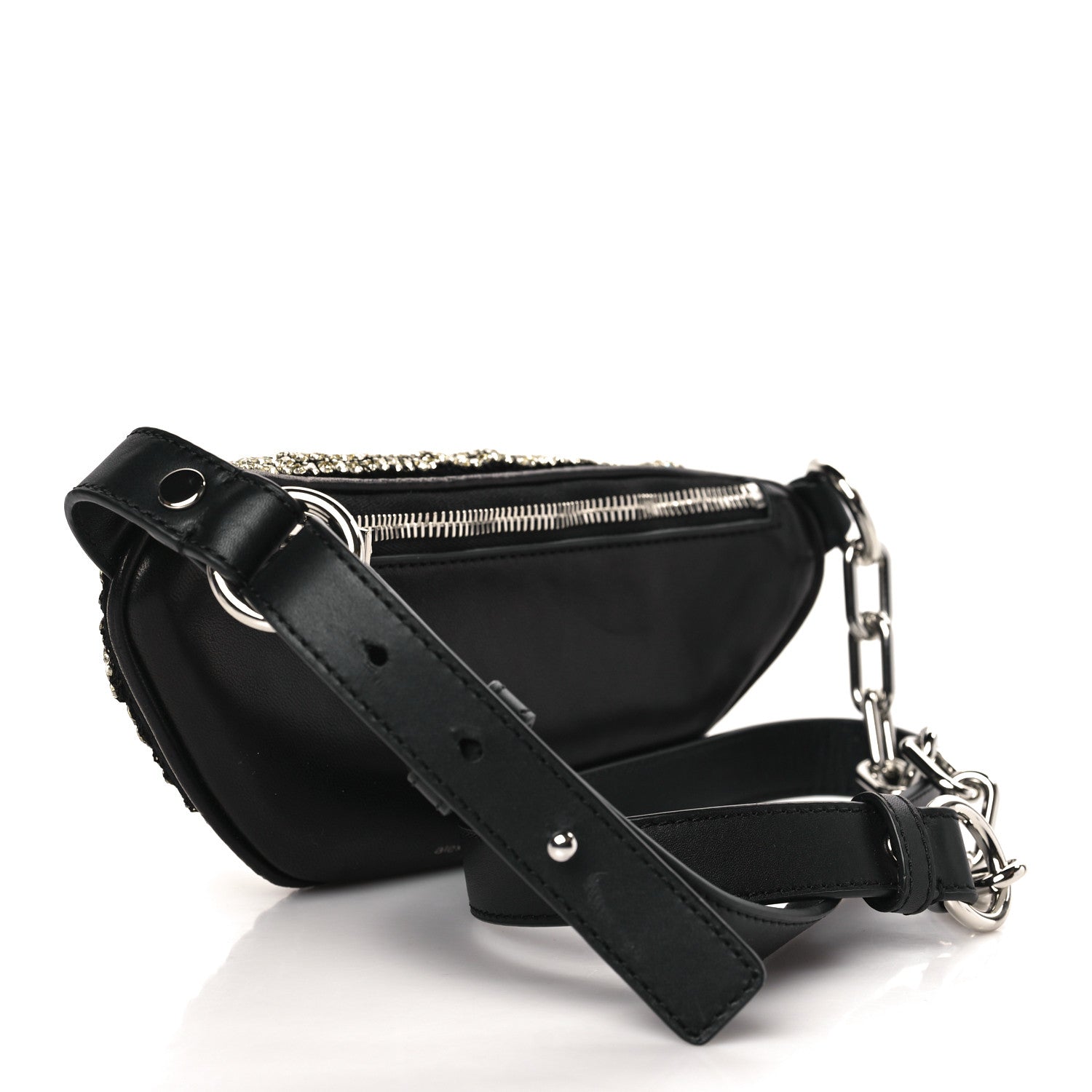 Alexander Wang Rhinestone Mesh Mini Attica Belt Bag Prism Gold 3 of 8