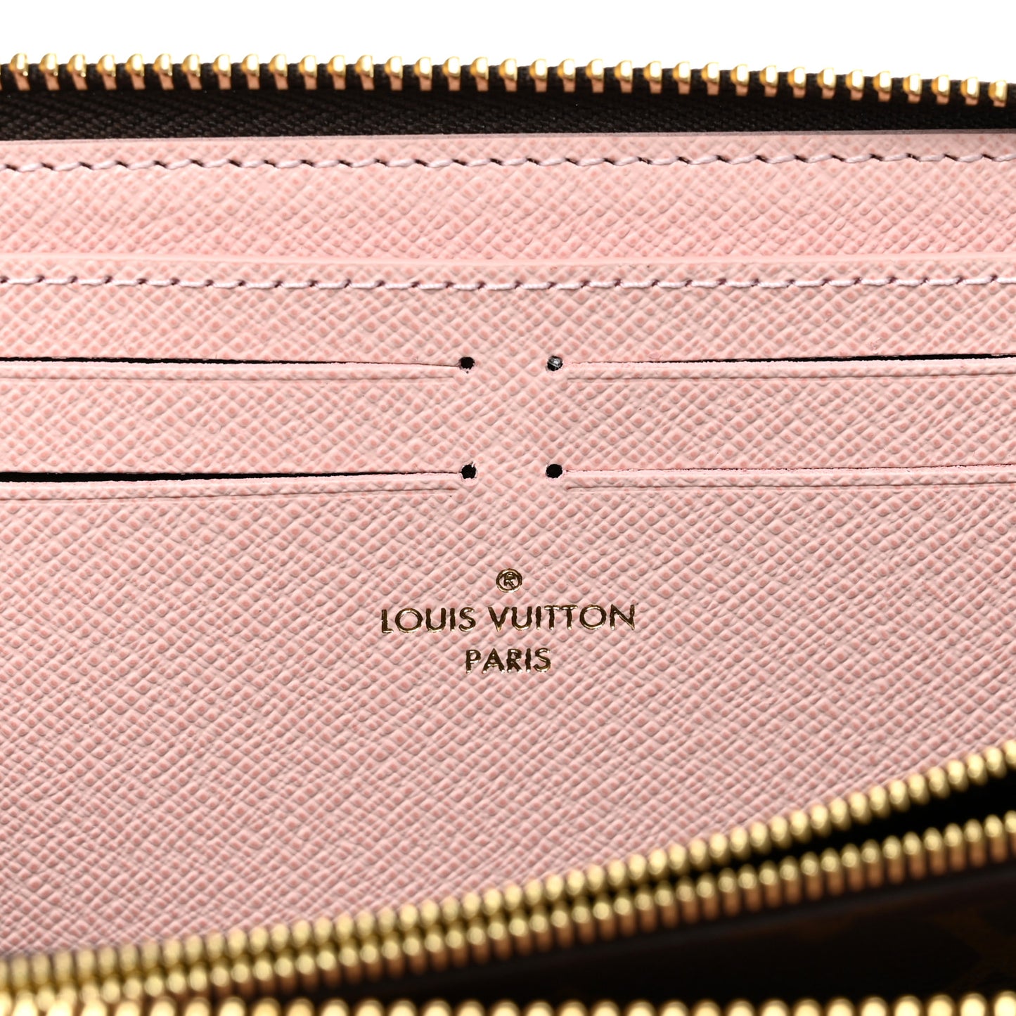 Monogram Clemence Wallet Rose Ballerine
