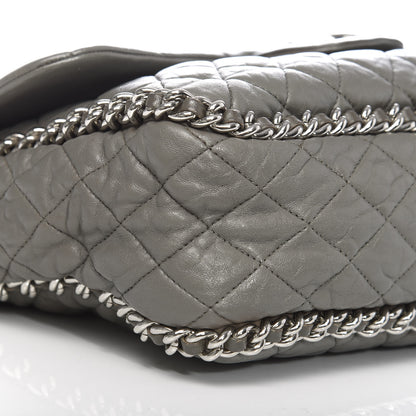 Chanel Washed Lambskin Quilted Maxi Chain Around Flap Taupe 10 of 12