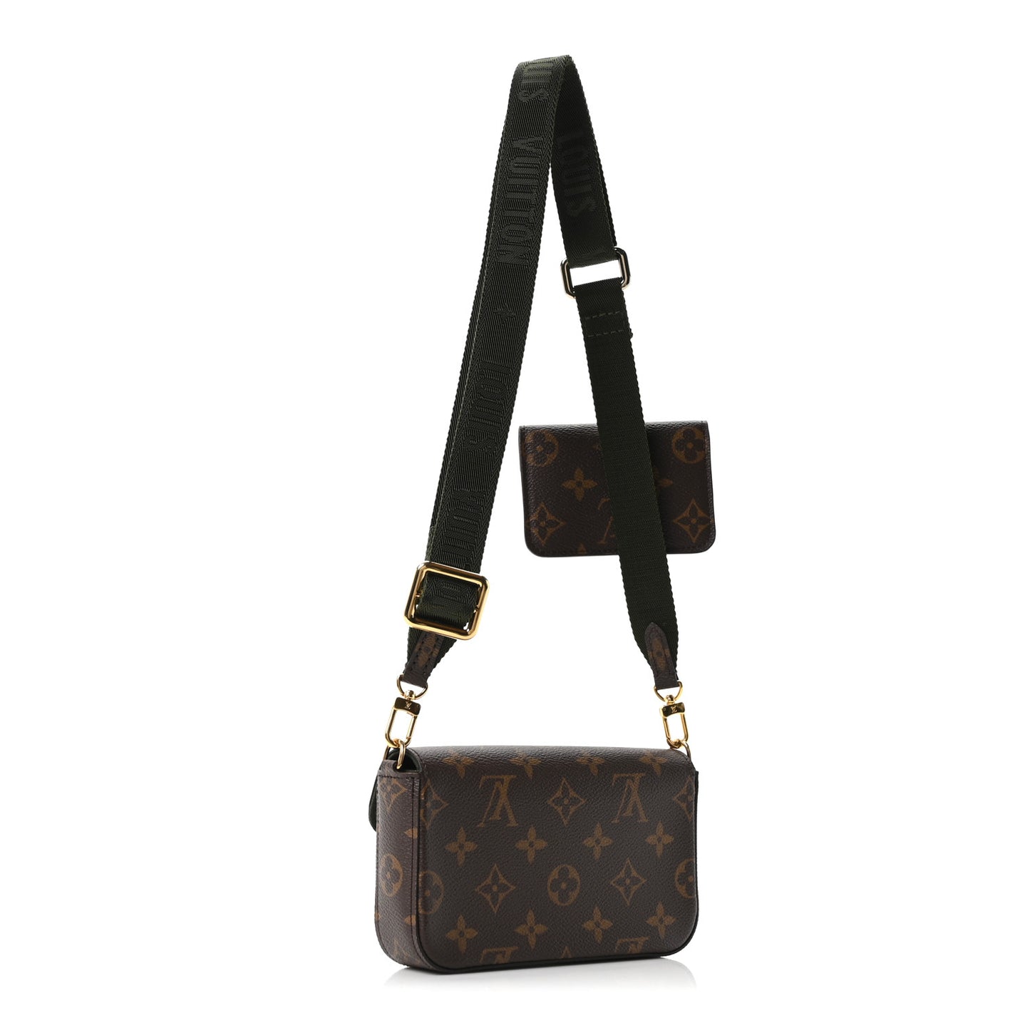 Monogram Felicie Strap & Go Kaki