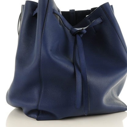 Celine Soft Grained Calfskin Medium Belt Cabas Phantom Indigo 10 of 10