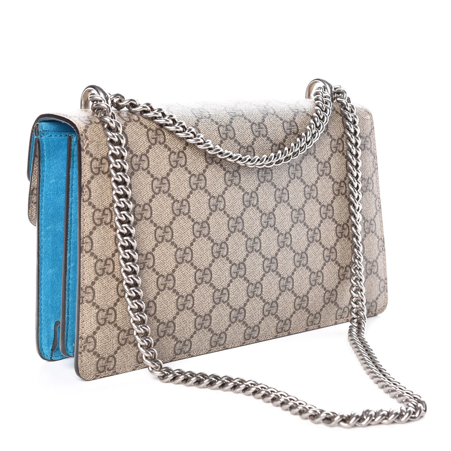 GG Supreme Monogram Small Dionysus Shoulder Bag Bright Turquoise