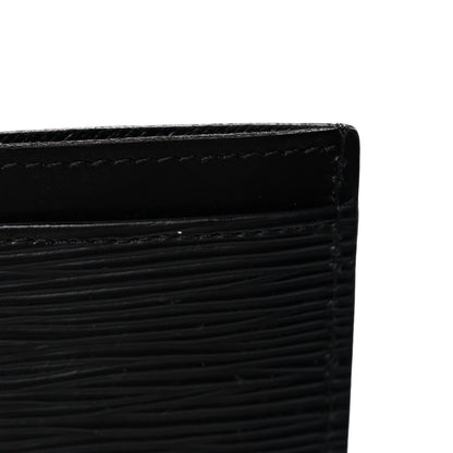Louis Vuitton Epi Card Holder Black 9 of 10