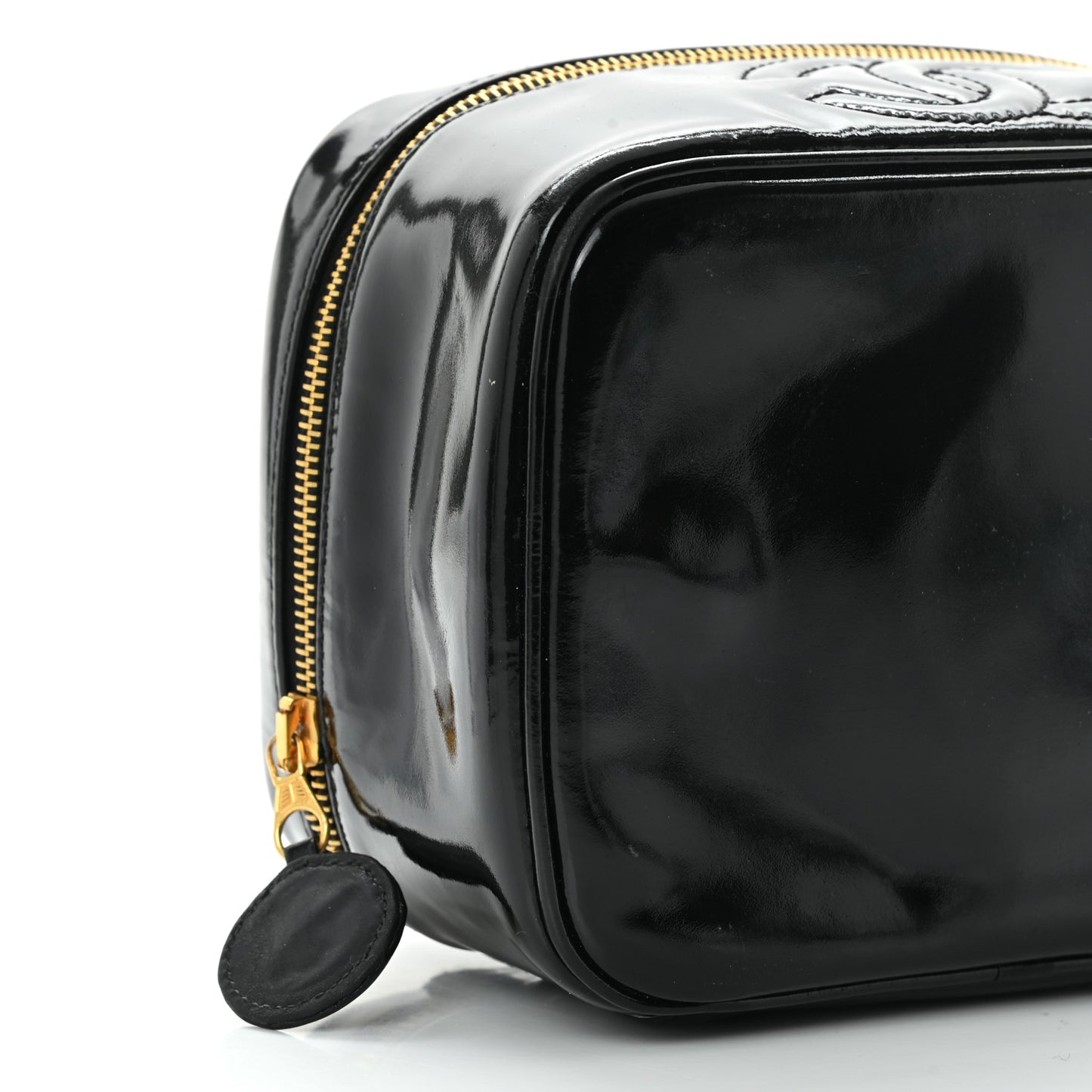 Patent Vanity Cosmetic Case Black