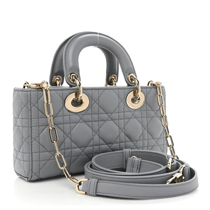 Christian Dior Lambskin Cannage Lady D-Joy Ethereal Gray 3 of 8