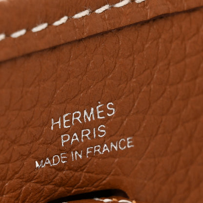 Hermes Taurillon Clemence Evelyne TPM Gold 6 of 13