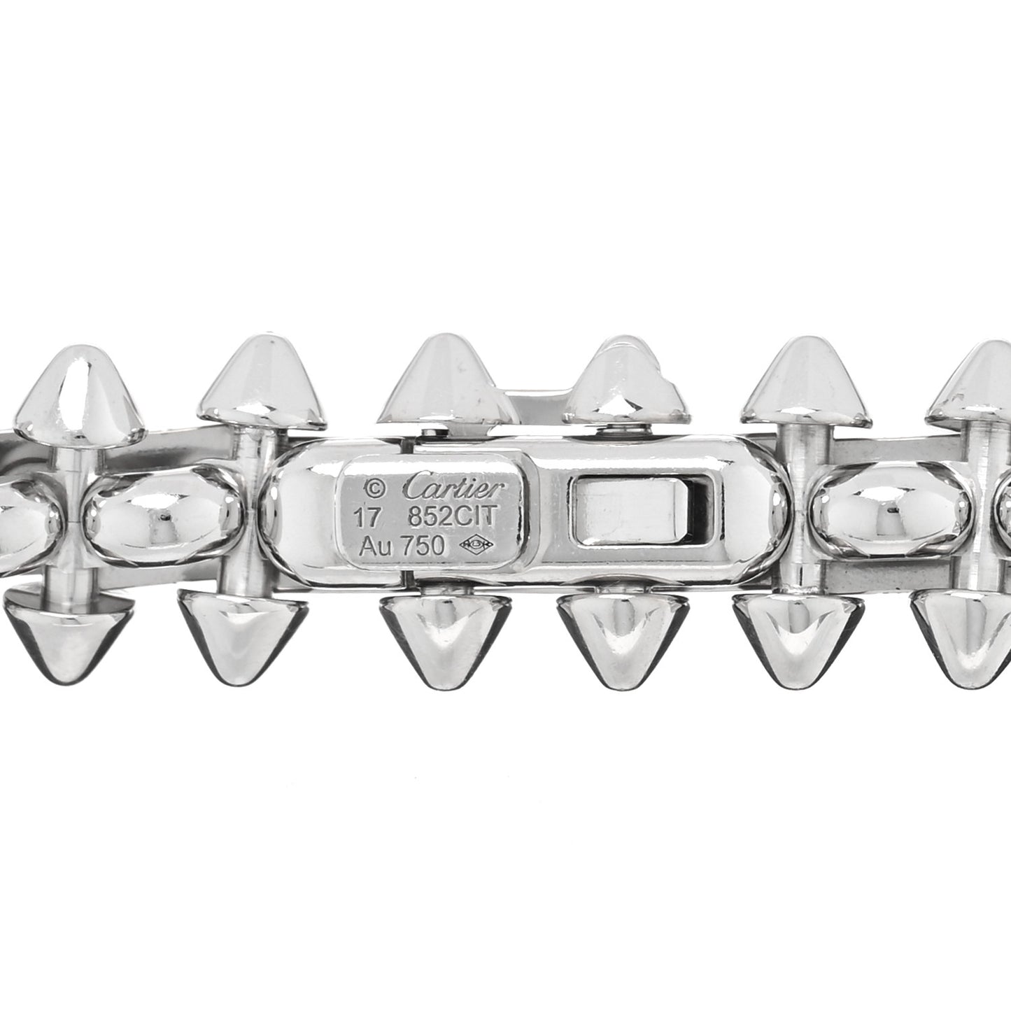 18K White Gold Medium Clash De Cartier Flexible Bracelet 17