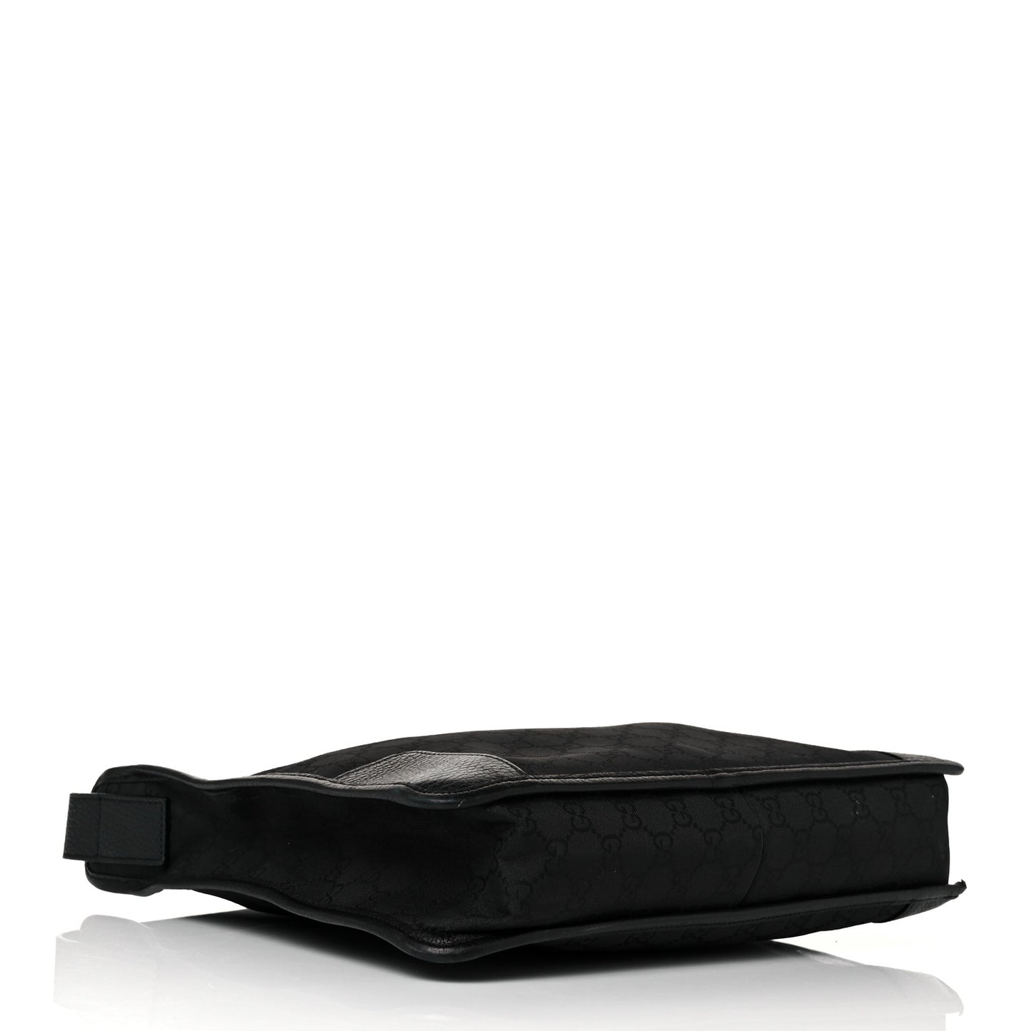 Nylon Monogram Shoulder Bag Black