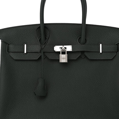 Hermes Togo Verso Birkin 35 Vert Fonce Vert Vertigo 8 of 12