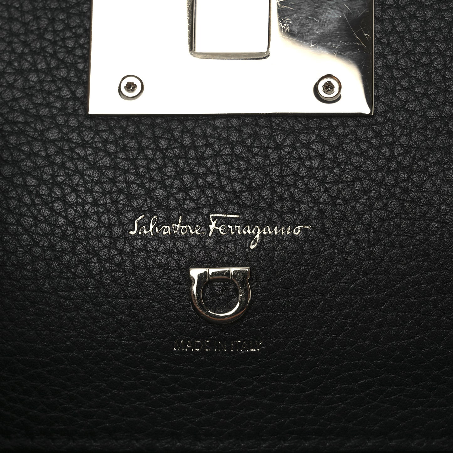 Hammered Calfskin The Studio Bag Black