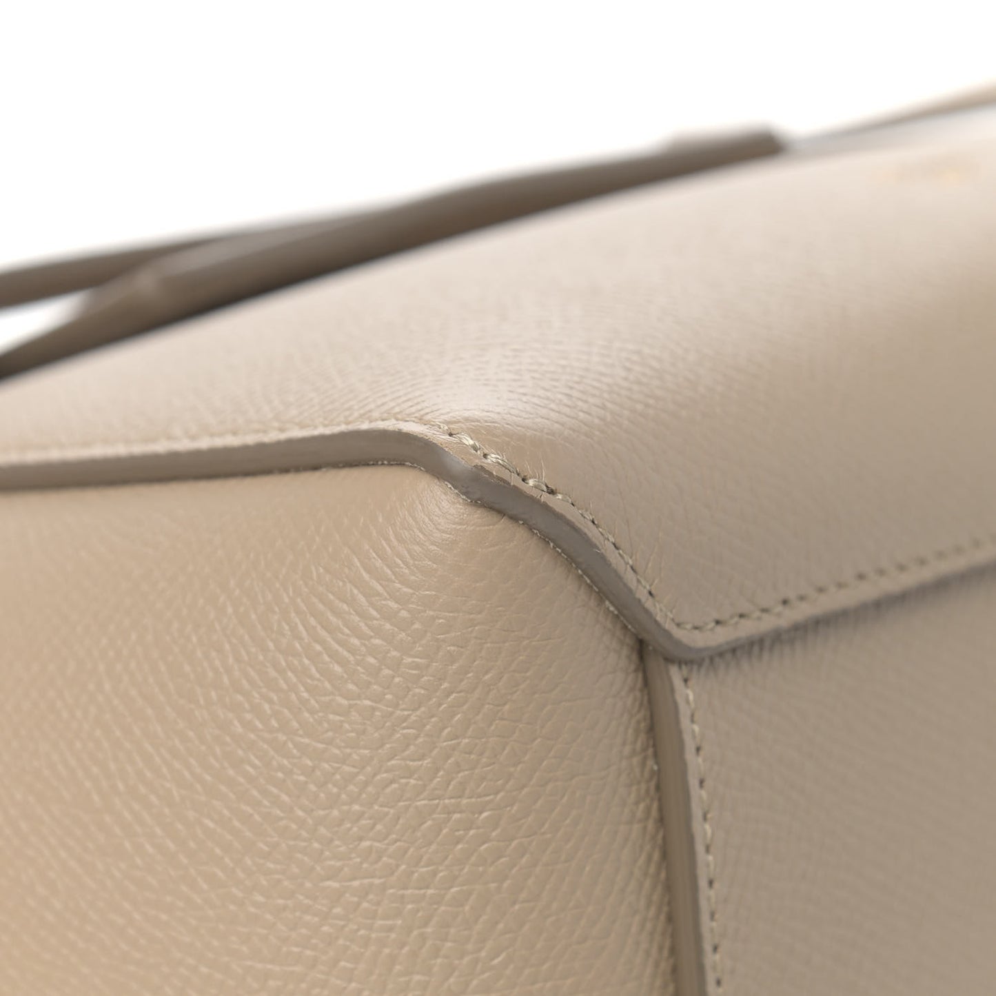 Grained Calfskin Nano Belt Bag Light Taupe