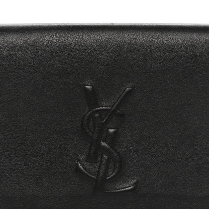 Saint Laurent Calfskin Monogram Large Belle De Jour Clutch Black 5 of 9