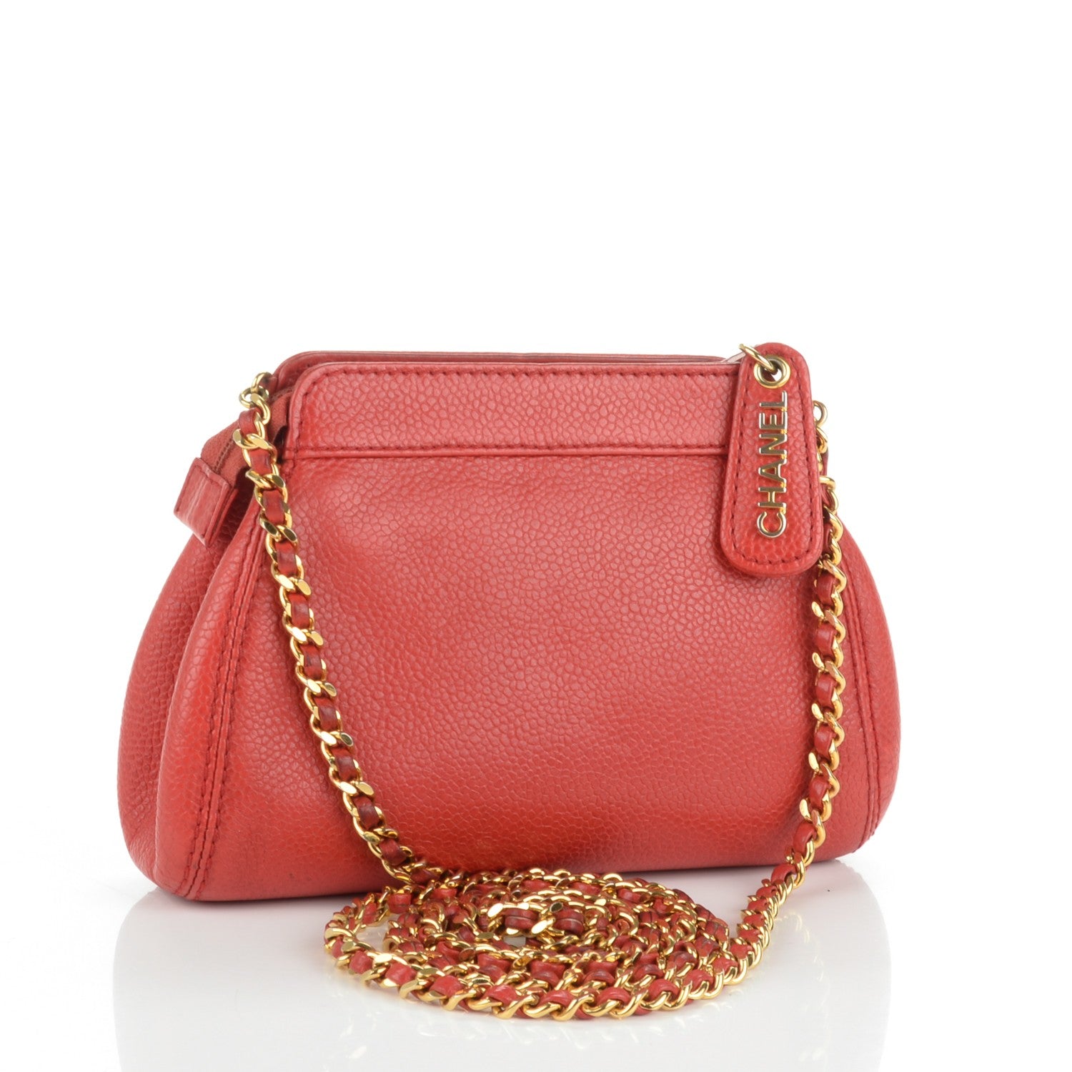 Chanel Caviar CC Crossbody Bag Red 3 of 7