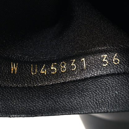 Chanel Stretch Lambskin Cap Toe CC Uniform Short Boots 36 Black 7 of 9