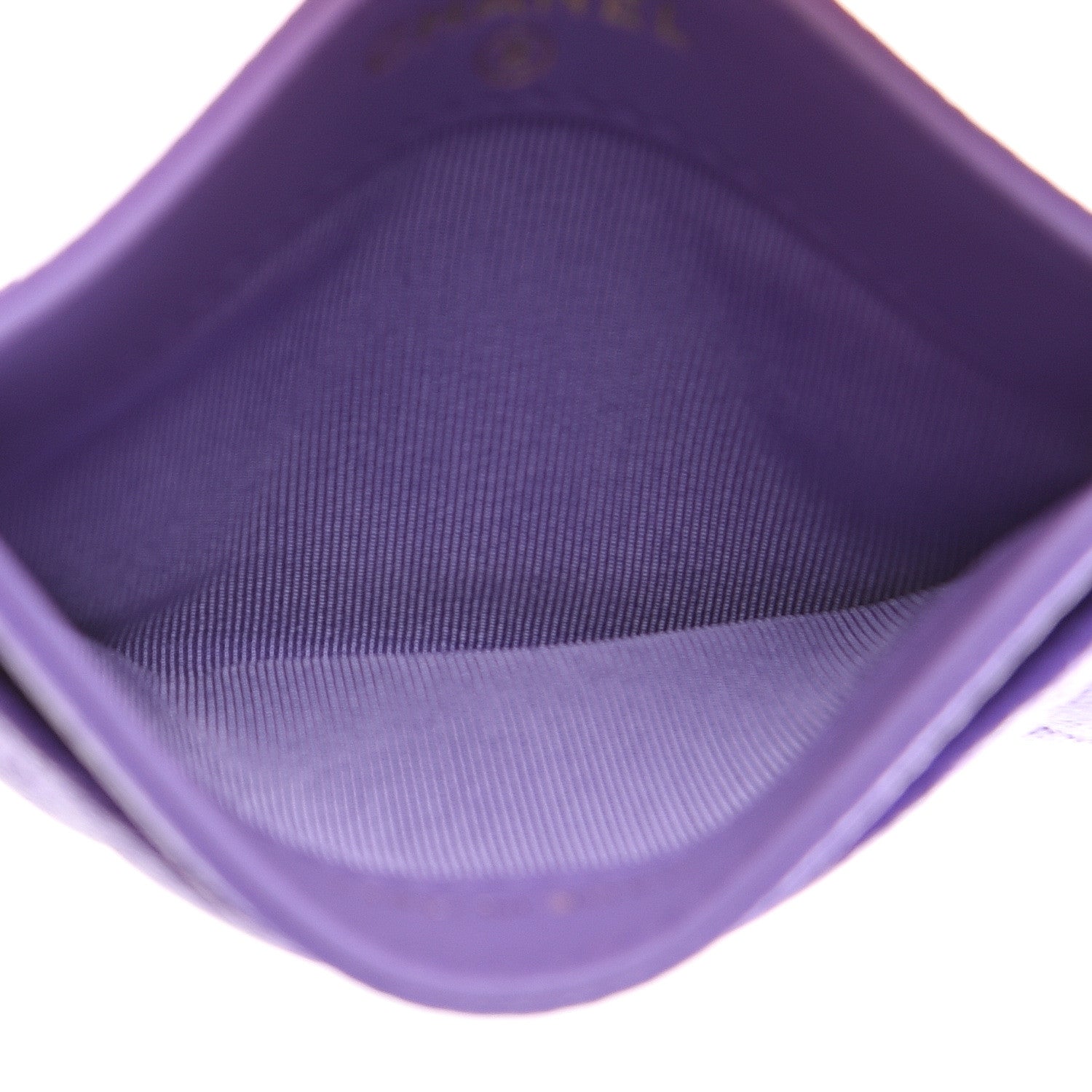 Chanel Caviar Quilted Card Holder Purple 4 of 7