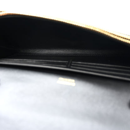 Burberry Calfskin Sequin Check Embellished TB Lola Chain Wallet Dark Birch 5 of 9