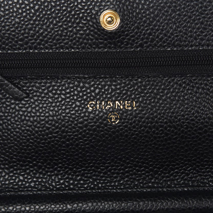 Chanel Caviar Quilted Wallet On Chain WOC Black 6 of 9