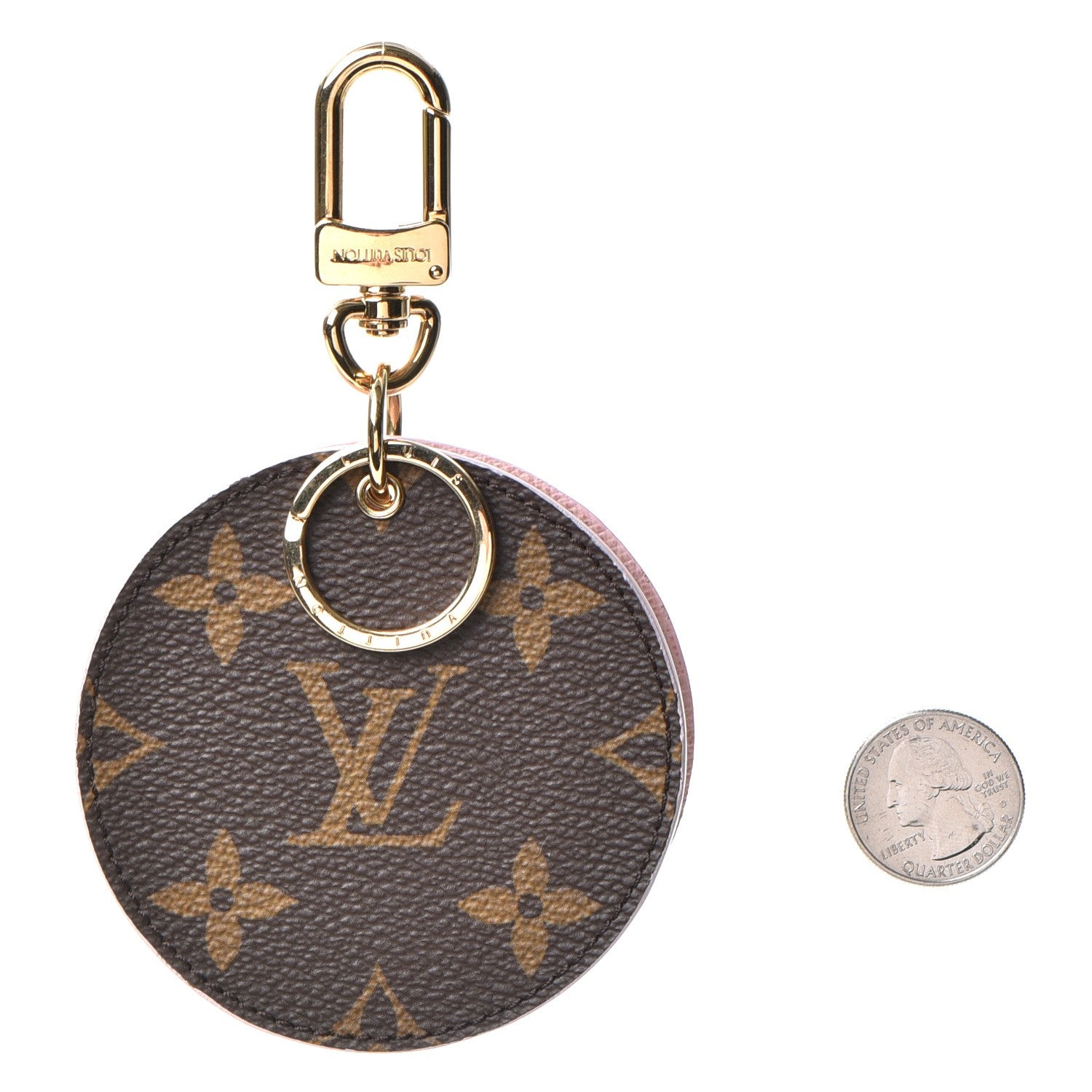Louis Vuitton Monogram LV Mirror Key Holder Rose Ballerine 2 of 6