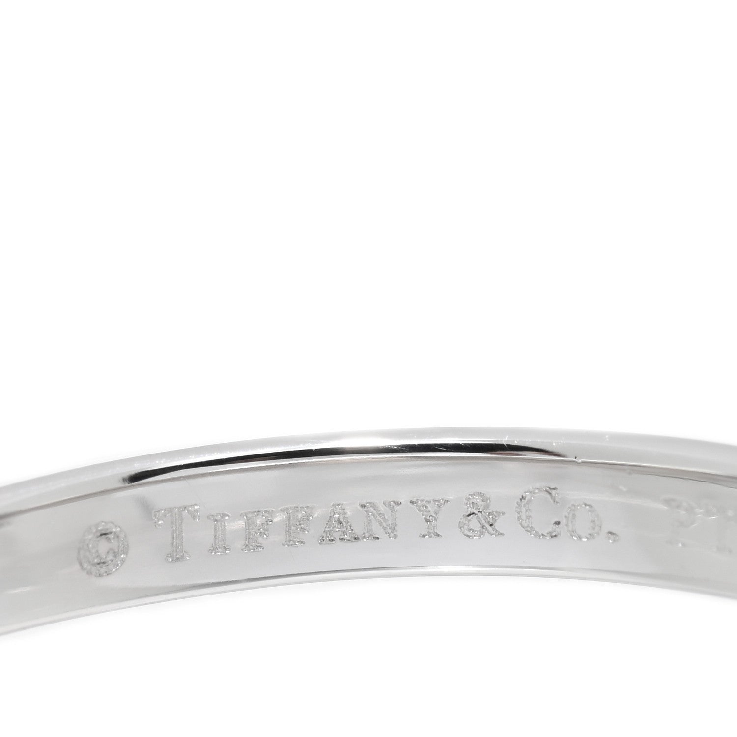 Tiffany Platinum Diamond 1.05ct Princess Solitaire Engagement Ring 50 5.5 4 of 5