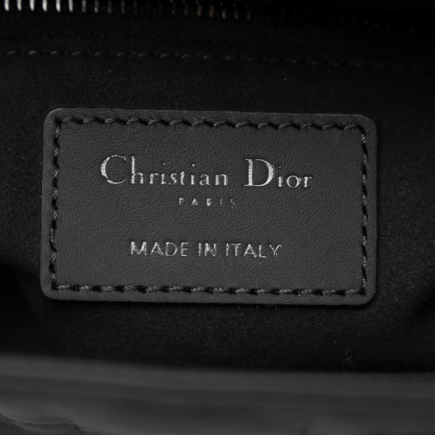 Ultra Matte Calfskin Cannage Small My ABCDior Lady Dior Black