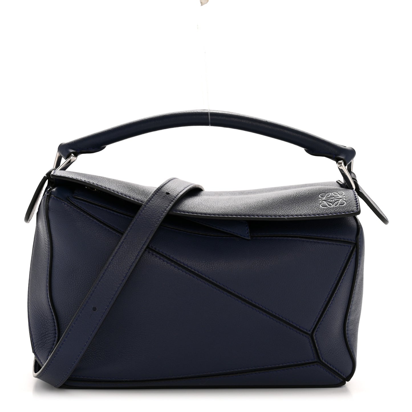 Calfskin Small Puzzle Bag Marine