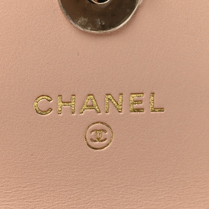 Chanel Caviar Quilted Mini Ribbon Clutch With Chain Light Beige 6 of 11