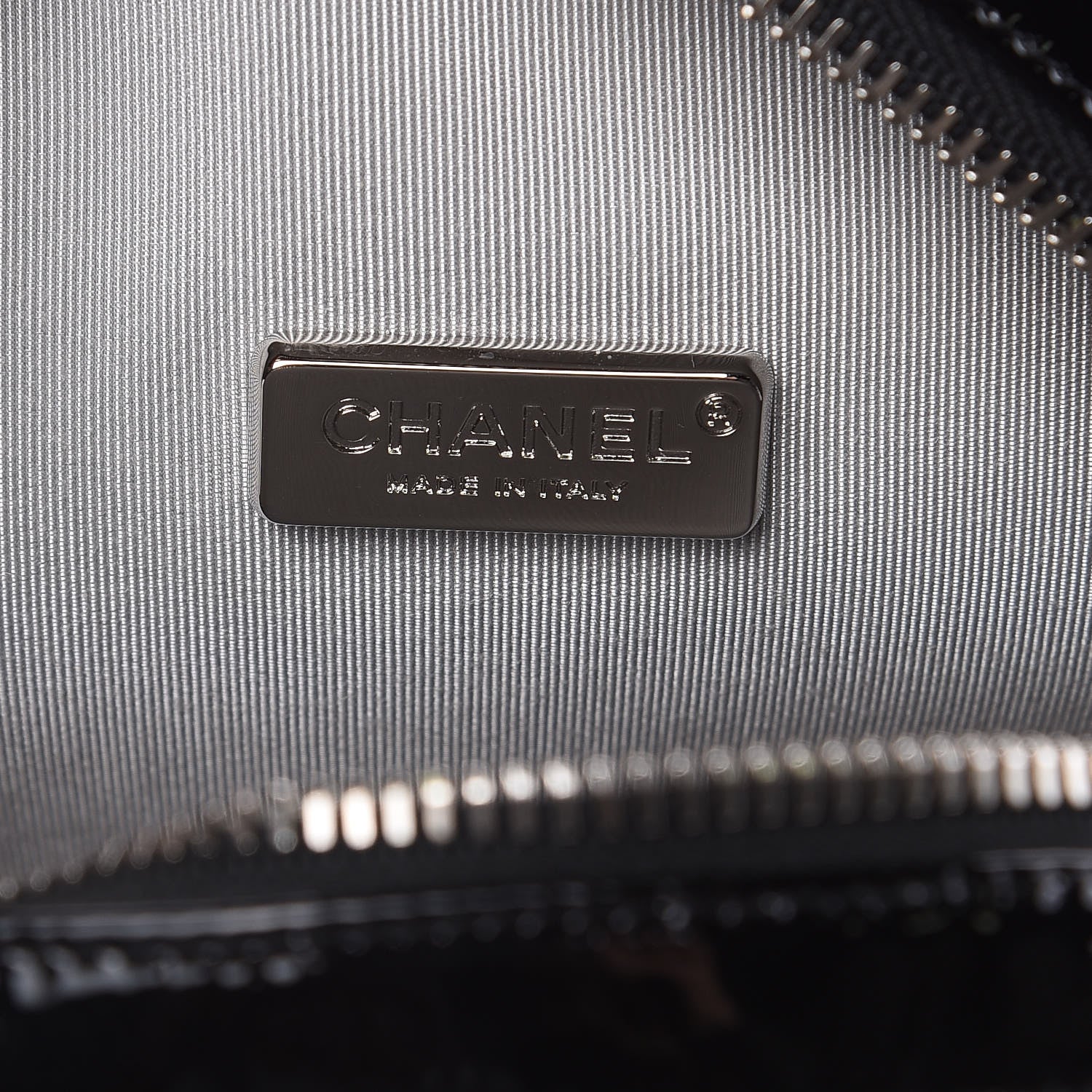 Chanel Metallic Aged Calfskin Patent Planet Minaudiere Shoulder Bag Silver 6 of 7
