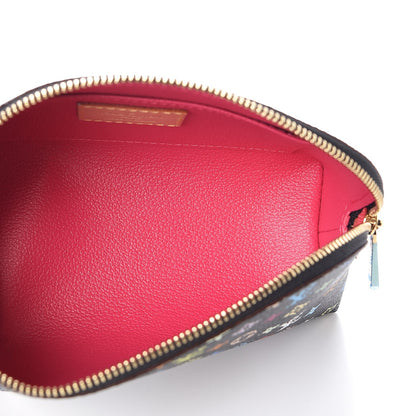 Louis Vuitton Monogram Multicolor Cosmetic Pouch Black Grenade 5 of 7