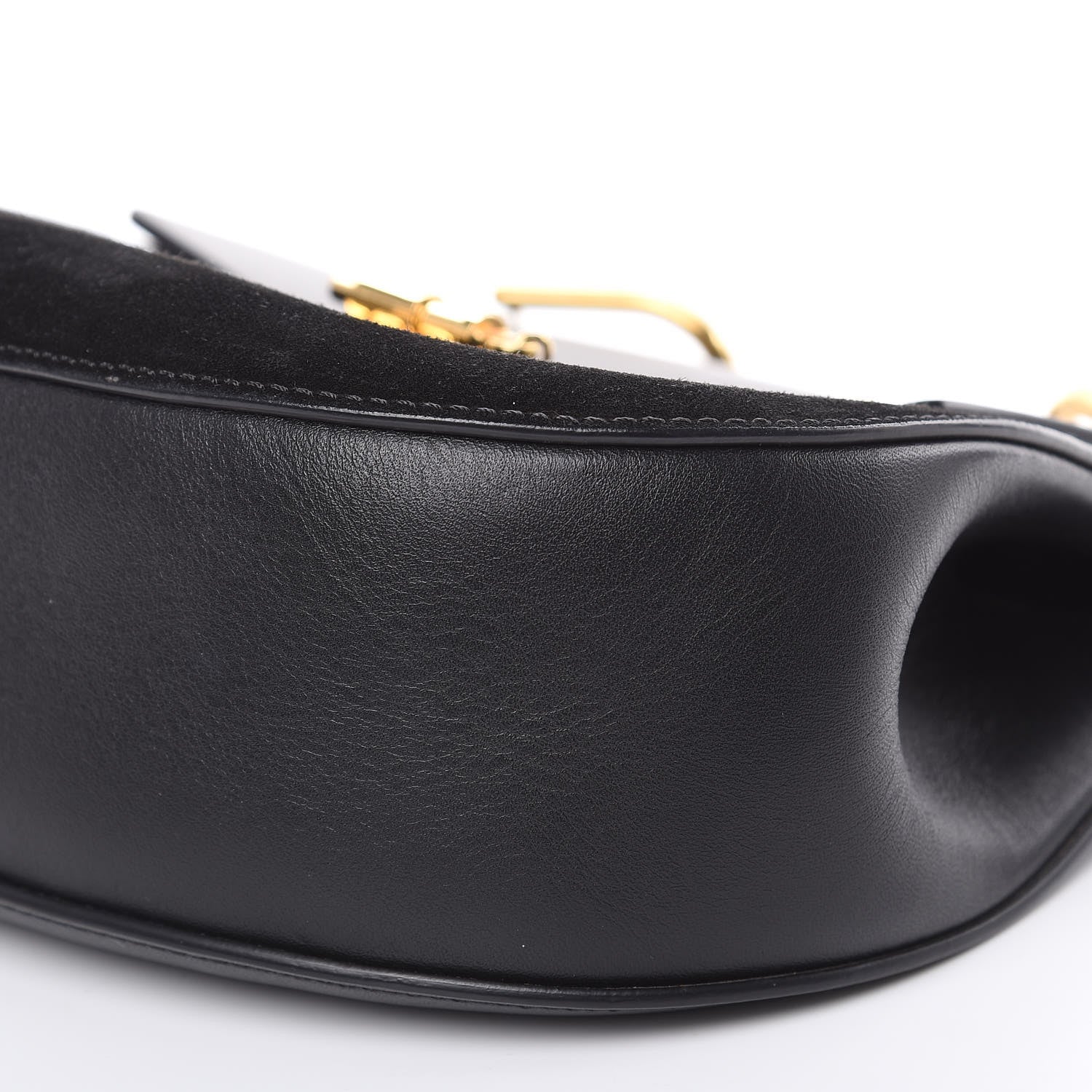 Chloe Suede Smooth Calfskin Drew Shoulder Bag Black 9 of 16
