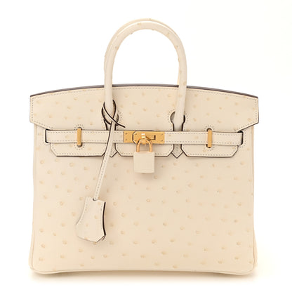 Hermes Ostrich Birkin 25 Nata 1 of 11