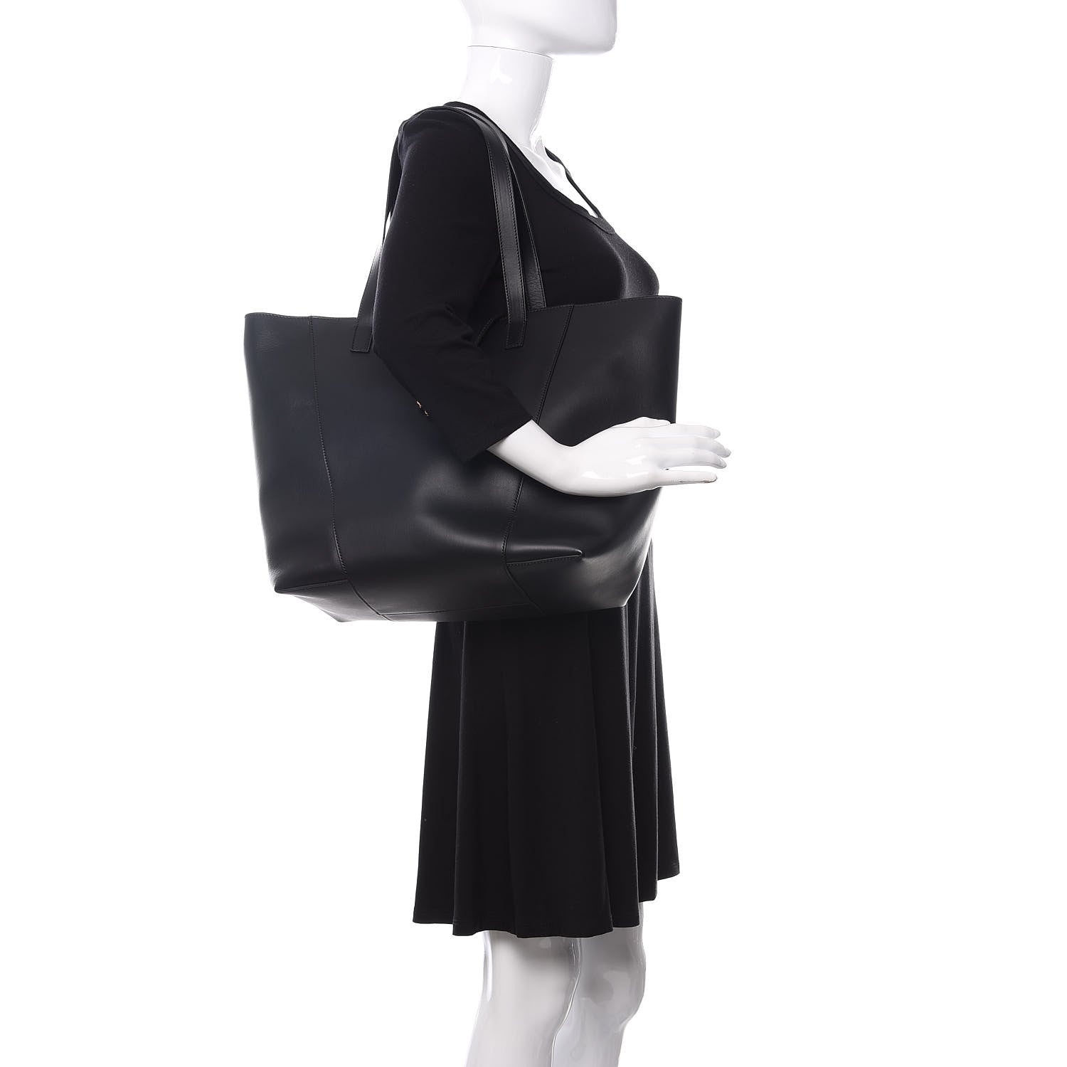 Versace Vitello Virtus Tote Black 2 of 10