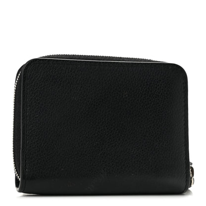 Louis Vuitton Calfskin Lockme Zippy Coin Purse Black 3 of 8