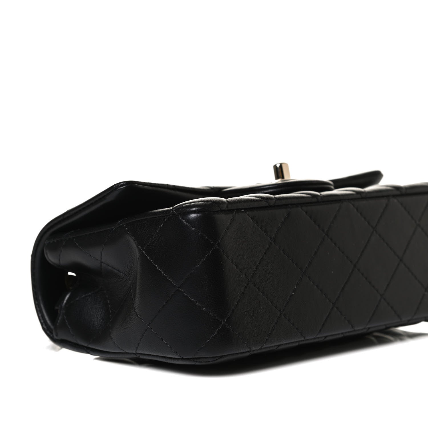 Chanel Lambskin Quilted Mini Rectangular Flap Black 8 of 12