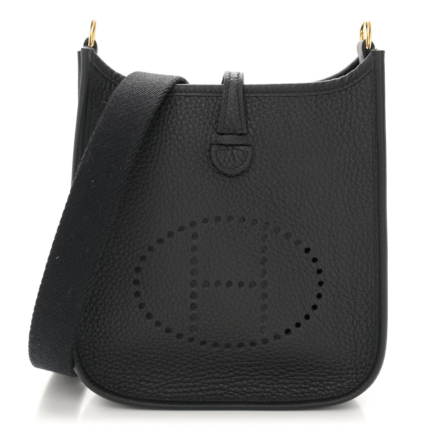 Hermes Taurillon Clemence Evelyne TPM Black 1 of 11