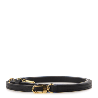 Louis Vuitton Calfskin 16mm Adjustable Shoulder Strap Black 1 of 2