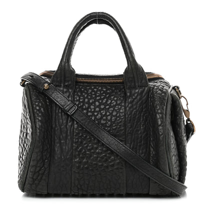 Alexander Wang Pebbled Lambskin Rockie Black Antique Brass Hardware 1 of 14