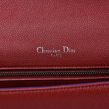 Christian Dior Grained Calfskin Medium Diorama Flap Bag Red 5 of 12