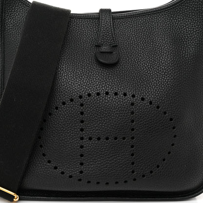 Hermes Taurillon Clemence EVELYNE III PM Black 8 of 12