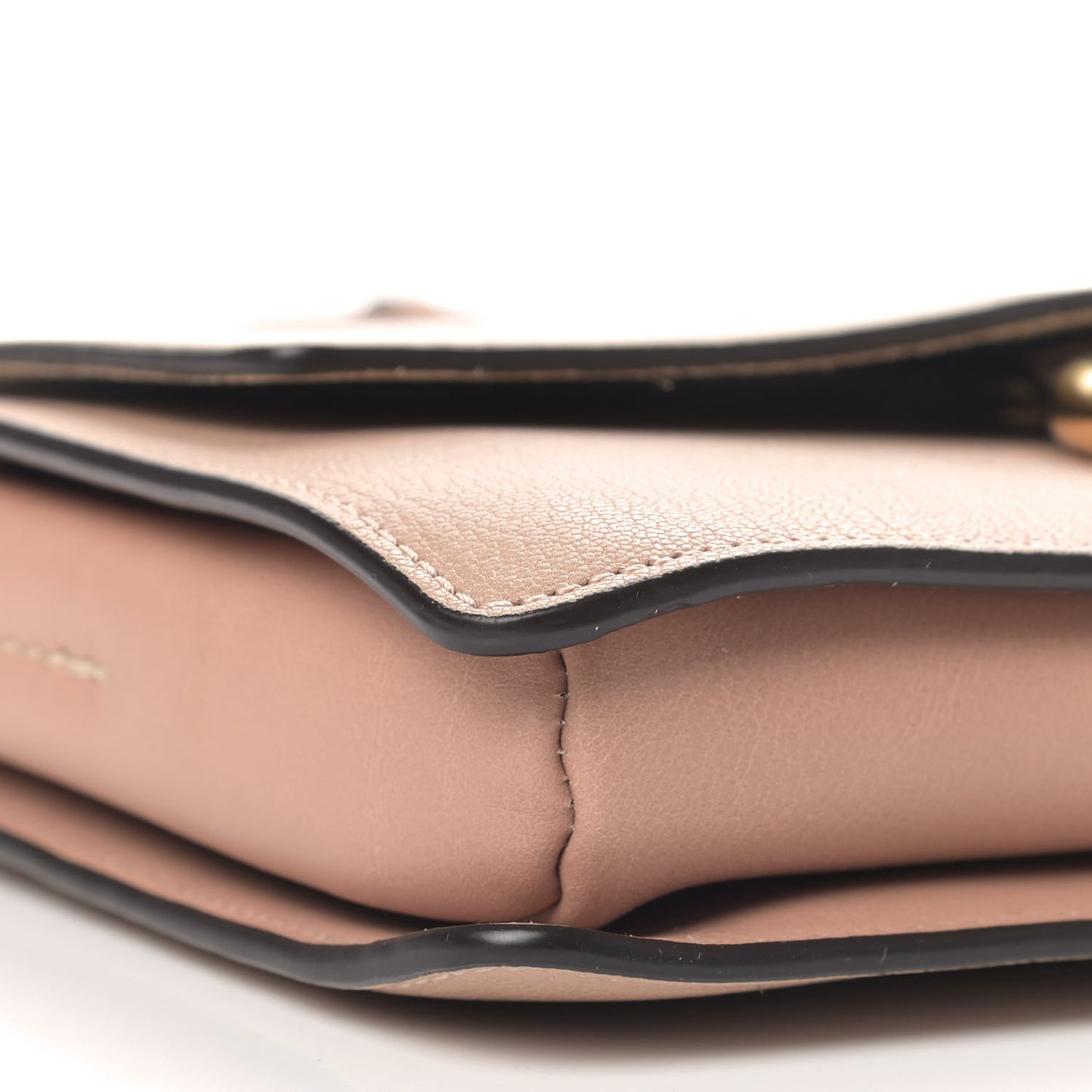 Goatskin Small Faye Shoulder Bag Biscotti Beige