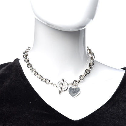 Tiffany Sterling Silver Heart Tag Toggle Necklace 2 of 6