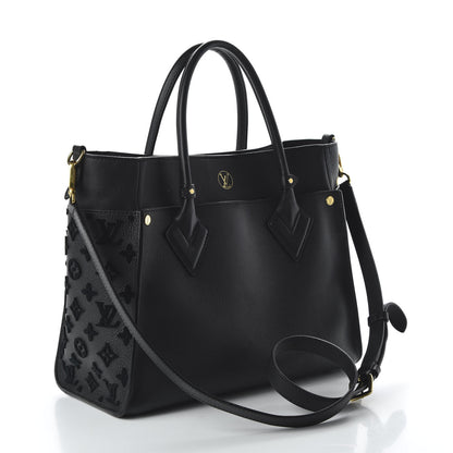 Louis Vuitton Calfskin Monogram Tufting On My Side Black 3 of 9