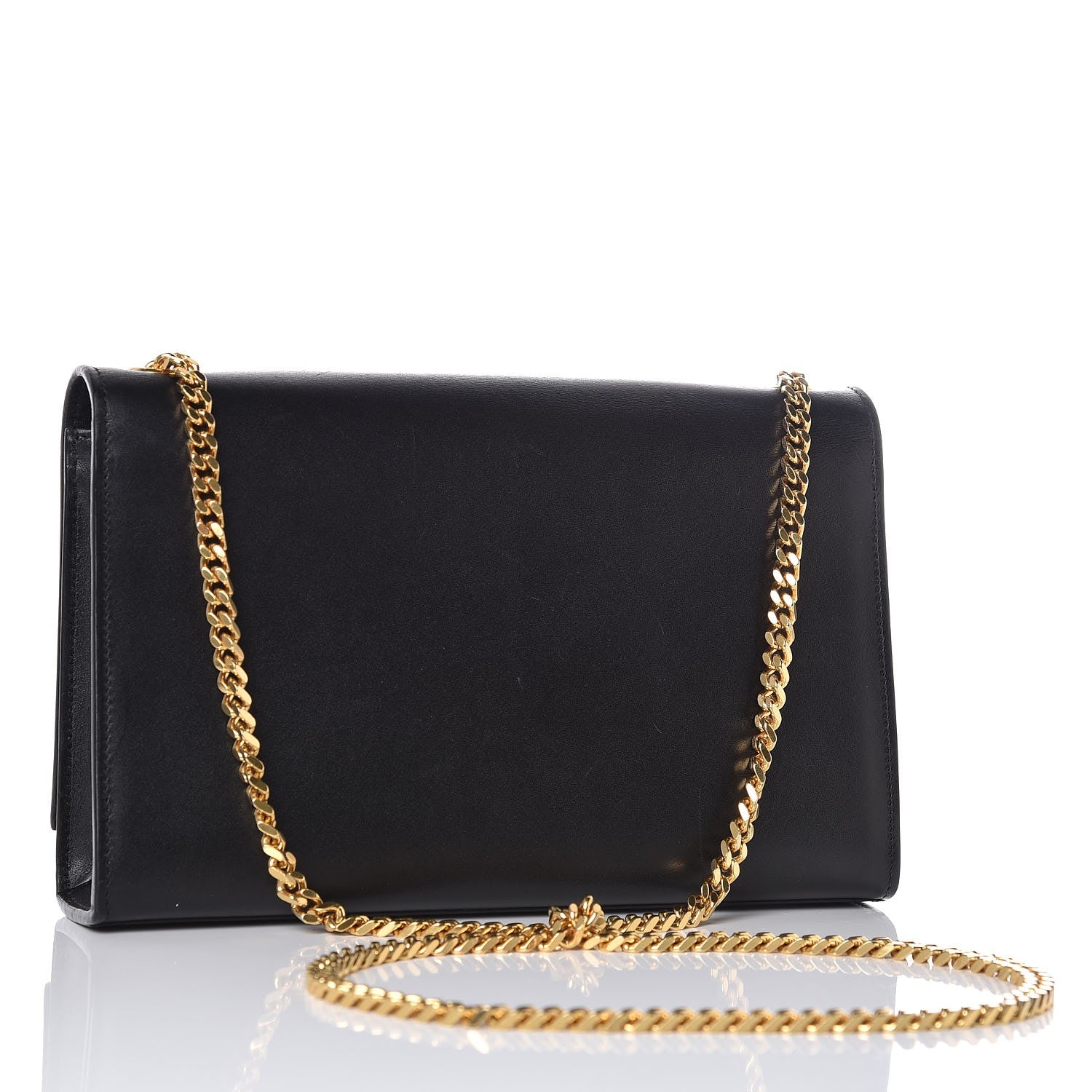 Saint Laurent Smooth Calfskin Medium Classic Monogram Kate Tassel Satchel Black 3 of 15