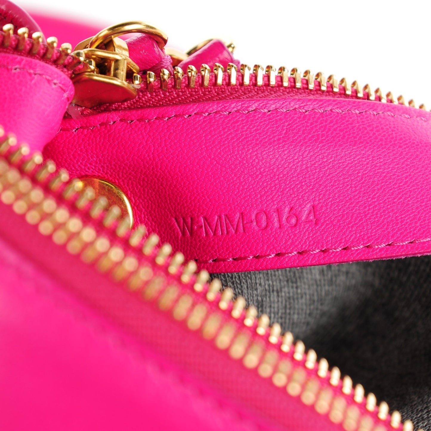 Lambskin Large Trio Crossbody Bag Fuchsia