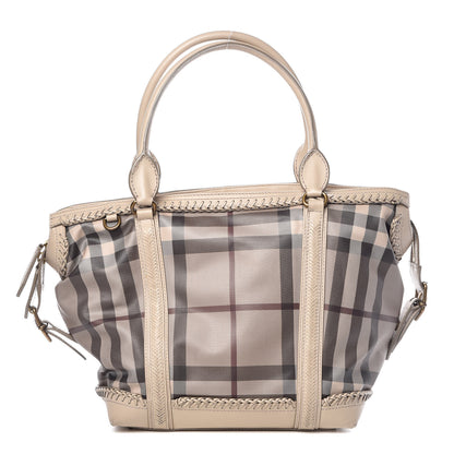 Burberry Smoked Check Tote Trench 1 of 13