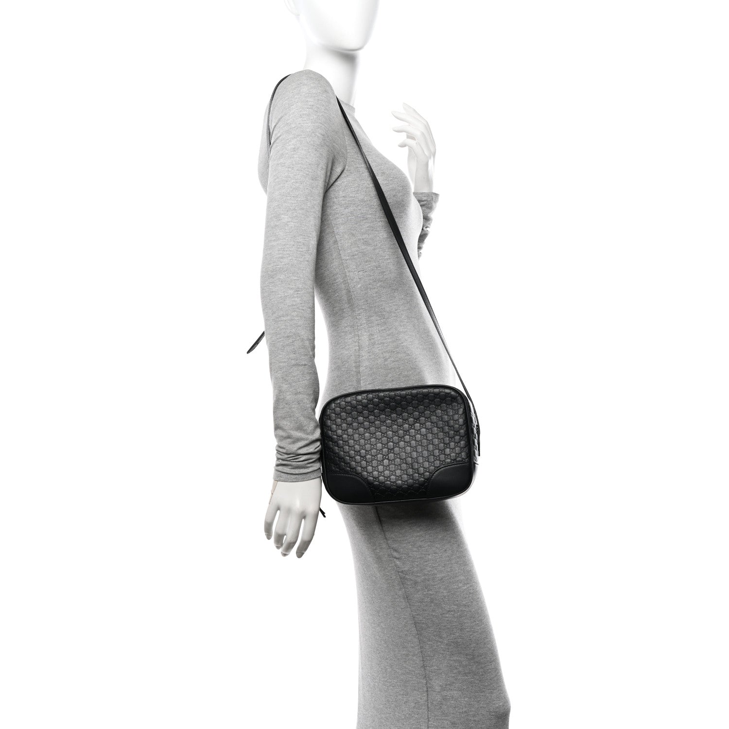 Gucci Microguccissima Mini Bree Messenger Bag Black 2 of 12