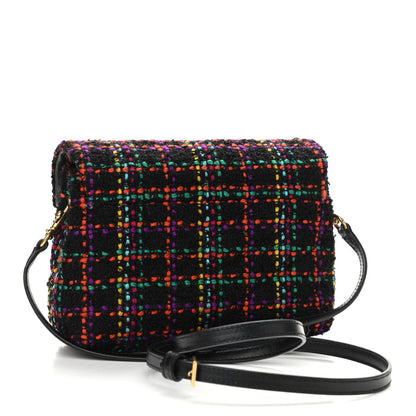 Saint Laurent Tweed Toy Loulou Shoulder Bag Black 3 of 12