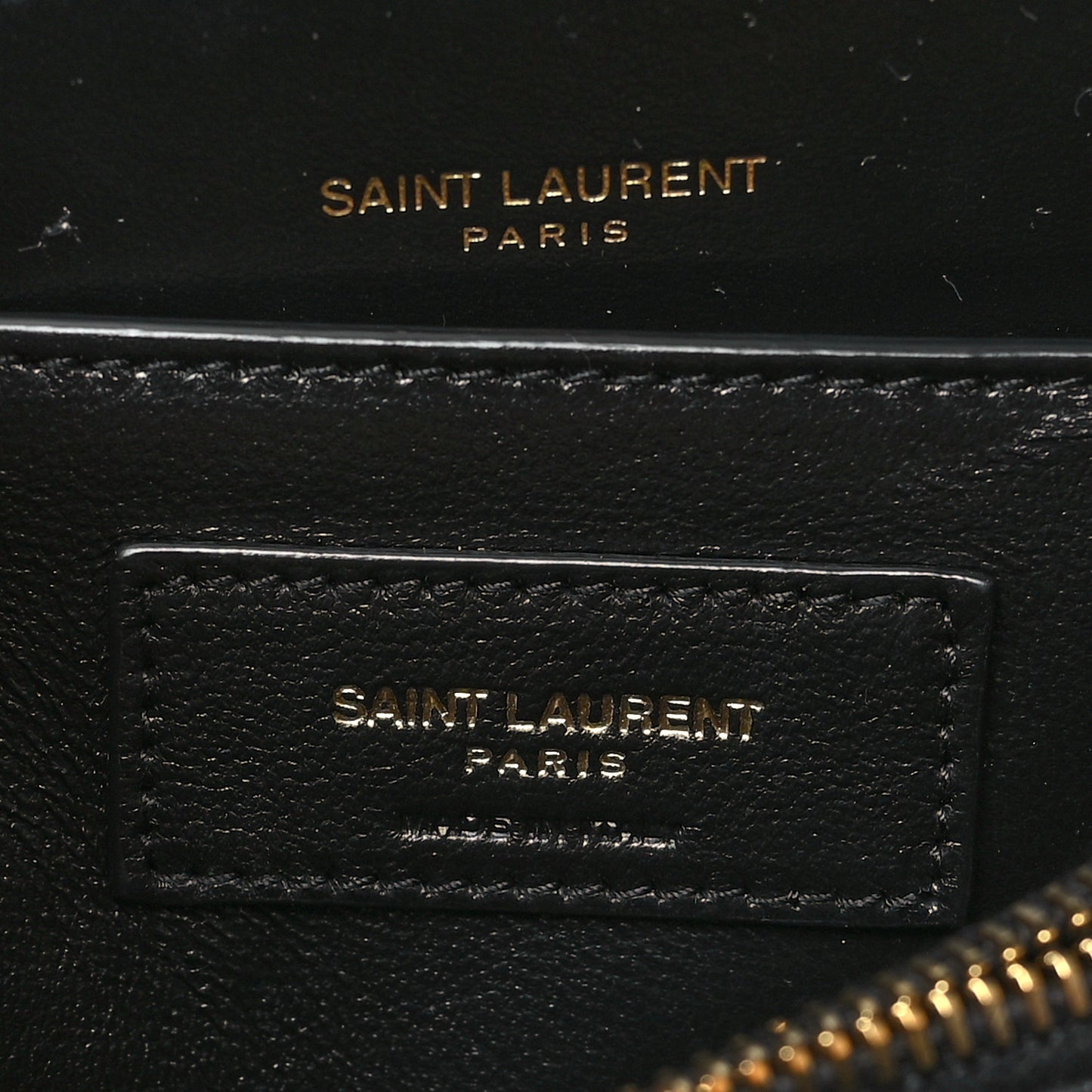 Calfskin Y Quilted Monogram Small Loulou Chain Satchel Black