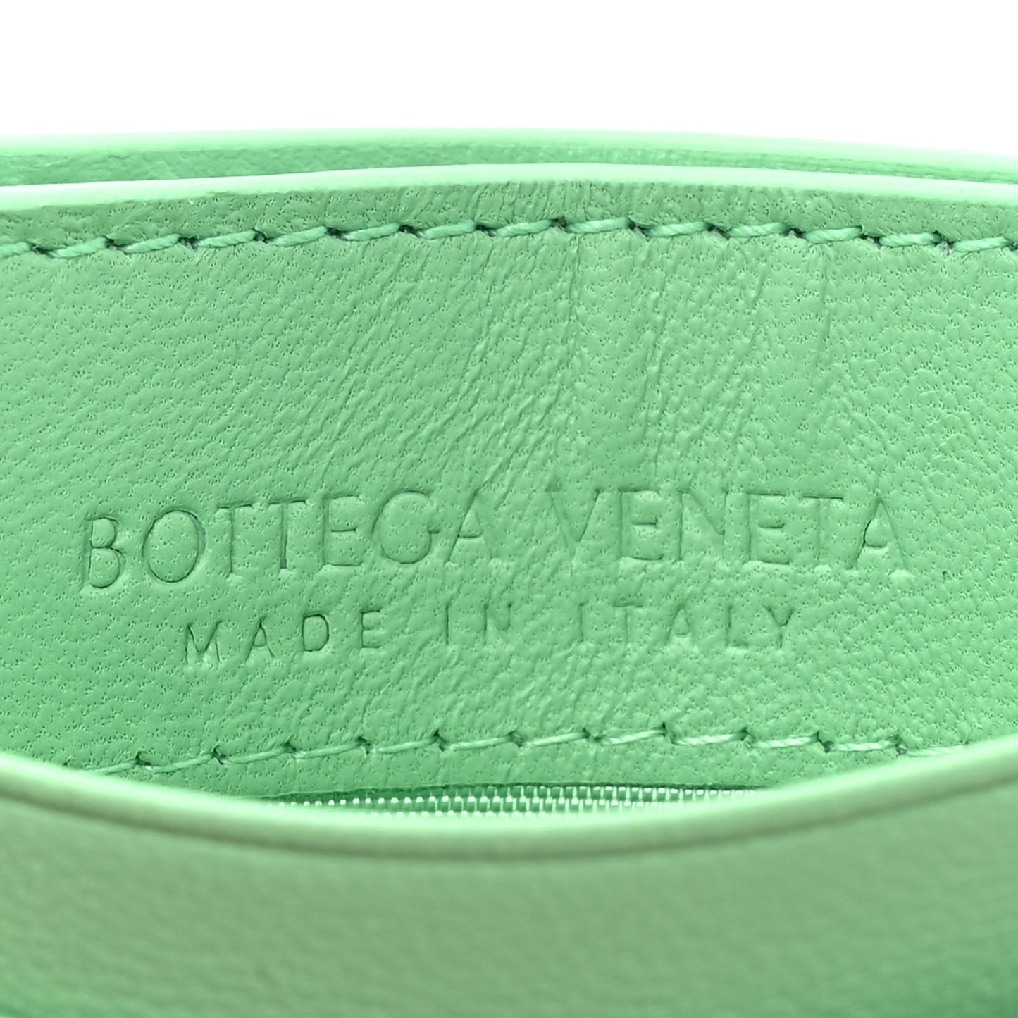 Nappa Intrecciato Card Holder Teal